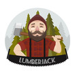 lumberjack. Vector illustration