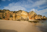 Fototapeta Sawanna - Traumküste mit Klippenlandschaft, Algarve, Portugal