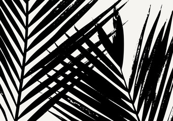 Poster - palm leaf silhouette