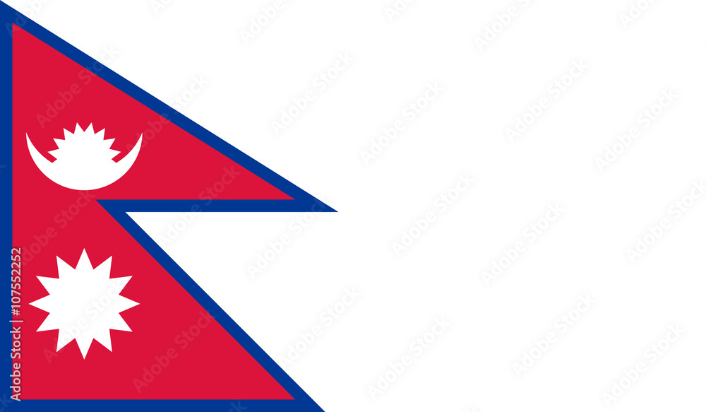 Nepal flag - obrazy, fototapety, plakaty 