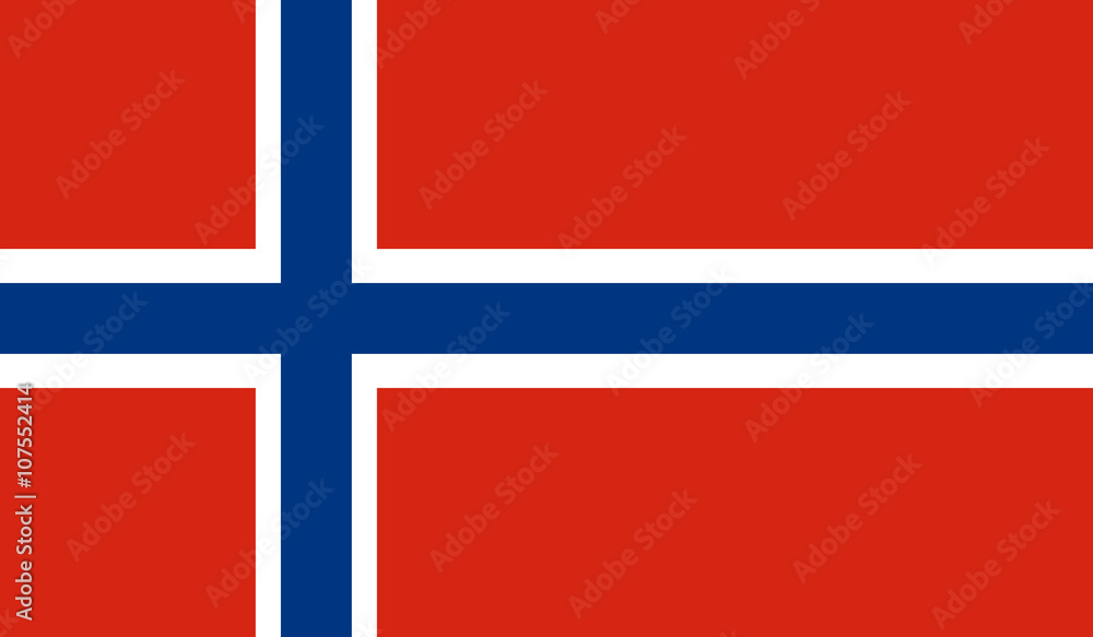 Norway Flag﻿ - obrazy, fototapety, plakaty 