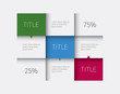 © phillipes - table infographic with 3 options / vector tabular graphic for business summary, report