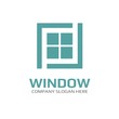 Vector of window icon. Business icon for the company. Logo for Building / Industry . Abstract symbol of window. Vector illustration.