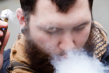 Urban Vaping Lifestyle Portrait