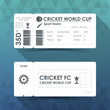 © NWM - Cricket ticket card design. Vector illustration.