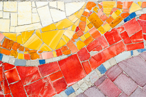 Dekoracja na wymiar  kolorowa-mozaika
