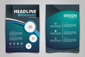 Abstract vector modern flyers brochure / annual report /design templates / stationery with white background in size a4