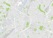 vector city map of Brussels, Belgium