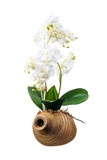Fototapeta Storczyk - Floral arrangement from artificial orchid flowers.
