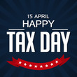 Happy Tax Day Background.