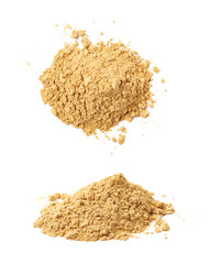 Sticker - Pile of dry ginger powder isolated