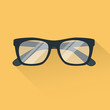 © G7 Stock - vector glasses icon flat style