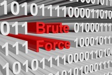 Brute Force In The Form Of Binary Code, 3D Illustration