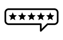 Consumer Or Customer Product Rating Bubble Line Art Icon For Apps And Websites