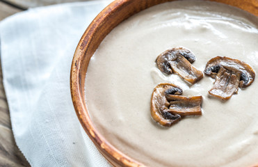 Sticker - Bowl of creamy mushroom soup