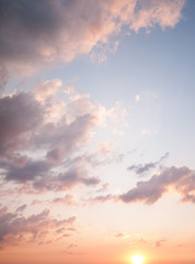 Wall Mural - cloudy sunset
