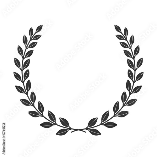 Download A laurel wreath icon border. Symbol of victory and ...