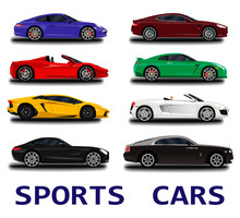 Big Sports Cars Set.
