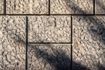 Wall - shaped sandstone tiles with shadows 2