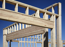 Home Building Glulam Beam Header Construction Frame Up