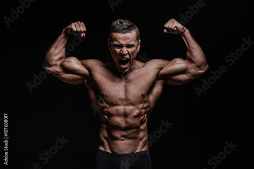 Obraz na plátne  Muscular body