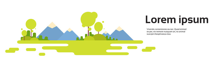 Nature Mountain Background Banner Copy Space