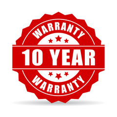 Poster - 10 year warranty icon