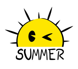 Sticker - summer symbol