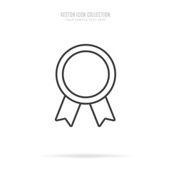 Wall Mural - awar icon vector isolated on white background. linear style.