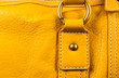 fittings on the leather hand bag
