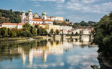 Passau City With Saint Stephen's Cathedral, Lower Bavaria