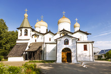 Veliky Novgorod, The Church Of St. Philip And Nicholas. Is A Rare Type Of Twin Churches, The Union Of The Two Churches In A Single Architectural Volume. Built In 1527