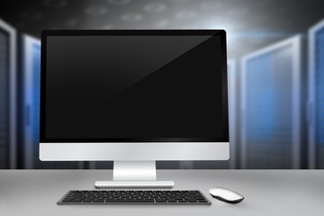 Wall Mural - composite image of computer screen