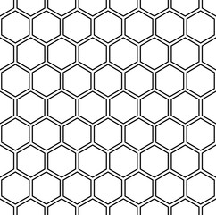 vector modern seamless geometry pattern hexagon, black and white honeycomb abstract geometric backgr