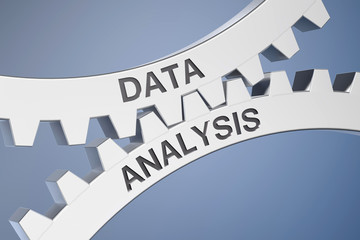 Wall Mural - Cogwheel / Data Analysis