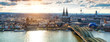 canvas print picture - Köln Panorama