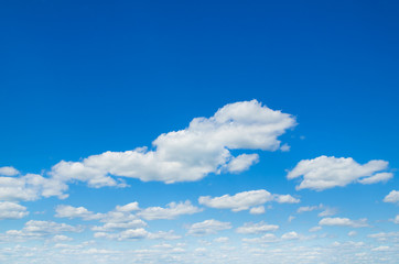 Poster - blue sky with cloud closeup