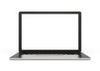 © chesky - Front view of laptop computer with blank screen. 3D rendering image with clipping path.