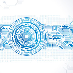Aufkleber - Abstract technology circuit engineering background.