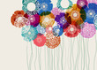 Colorful flower background, eps10 vector