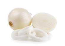 White Onion On White Background