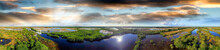 Panoramic Aerial View Of Everglades, Florida
