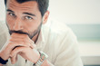 © ZoneCreative - beard businessman worried thoughtful at office