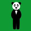 Panda in suit