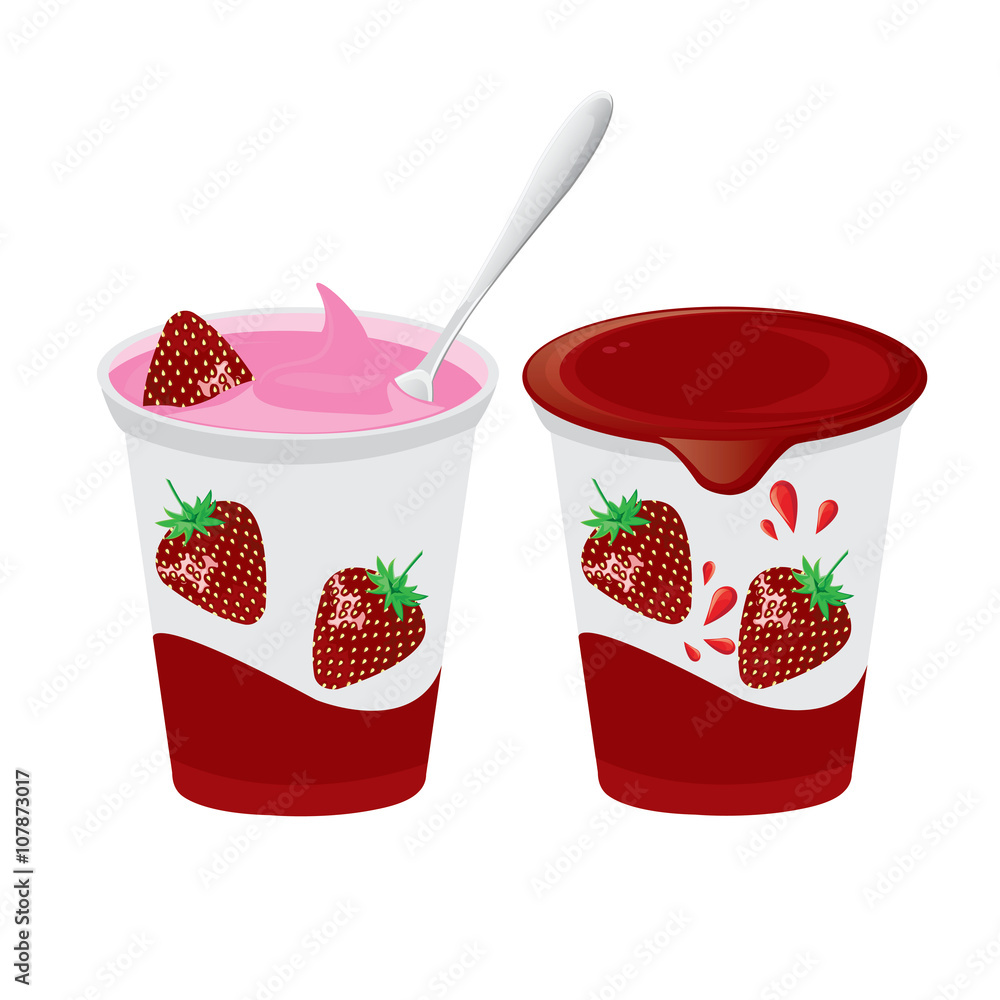 Strawberry Yogurt PNG Image, Strawberry Flavored Yogurt Clip Art, Yogurt,  Clipart, Yogurt Clip Art PNG Image For Free Download, image size:1000x1000
