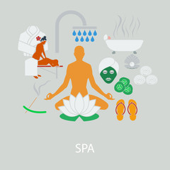 Poster - SPA flat design