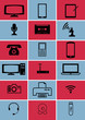 © alvarogarcia - electronic devices in red and blue