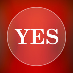 Canvas Print - Yes icon