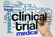 Clinical trial word cloud