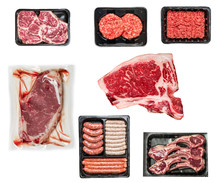 Set Of Various Raw Meat
